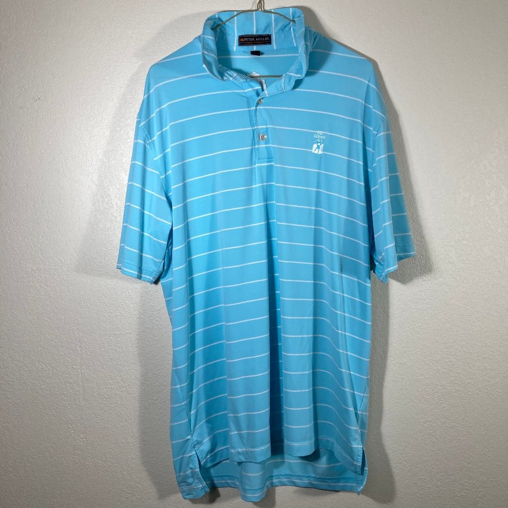 Peter Millar Men's Large Polyester Polo Shirt